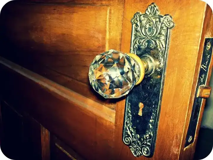 Solid wood and wrought iron industrial furniture
