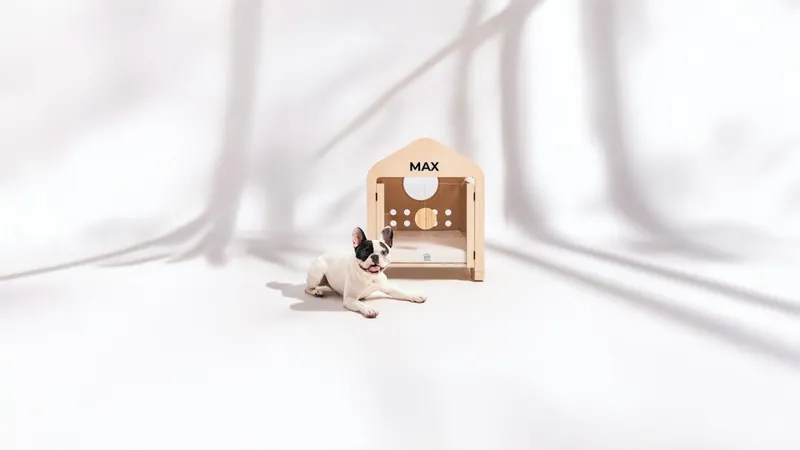 Furniture-style dog crate end table