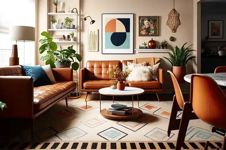 Mid century modern accent chair