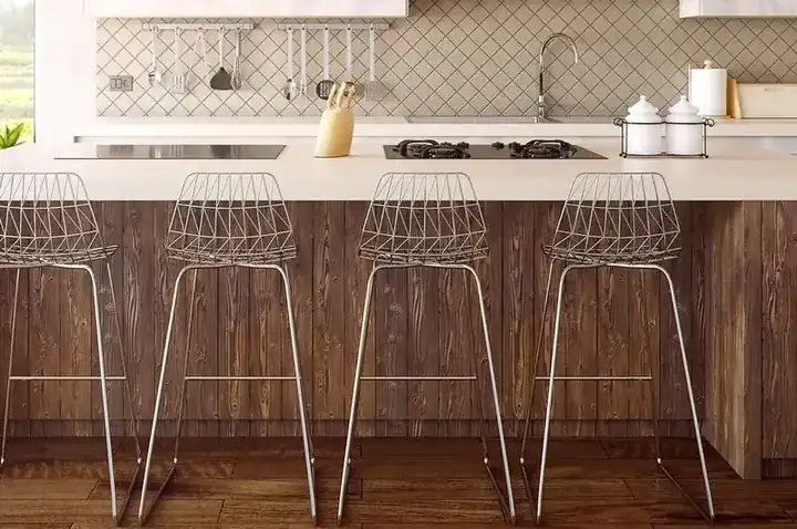 Coastal bar cabinet
