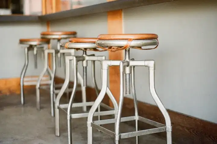 Industrial bar stool