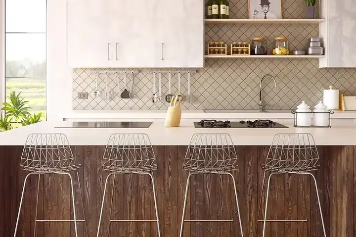 Reclaimed wood bar stool
