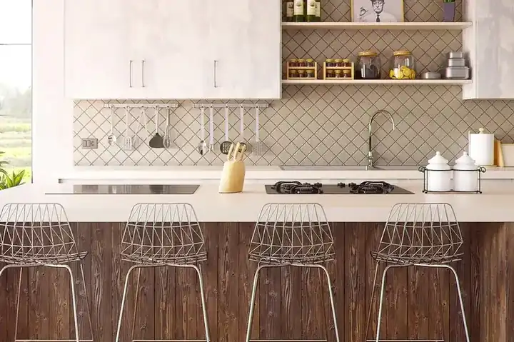 Teak bar stool