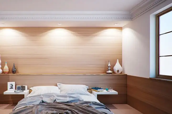 Wooden bed