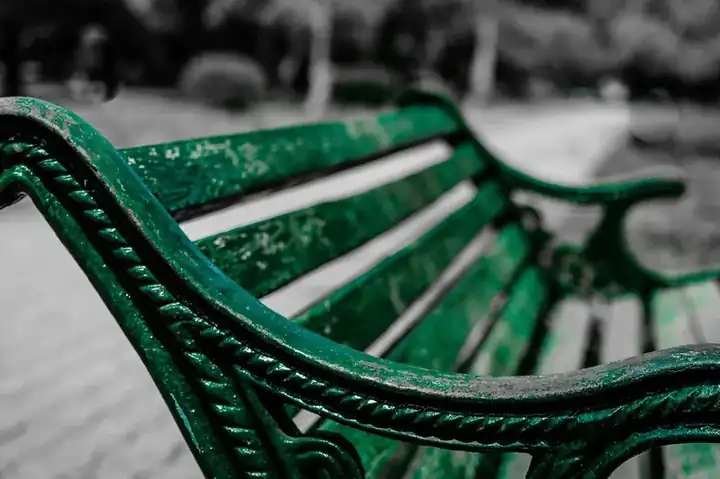 Wrought iron bench