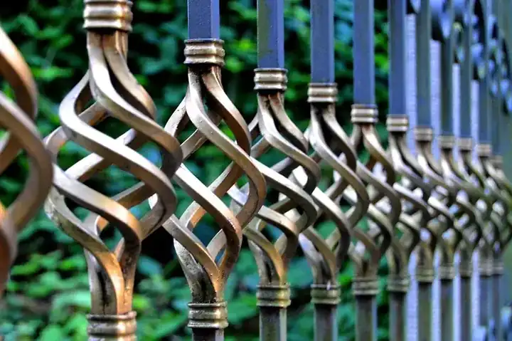 Wrought iron floating shelf