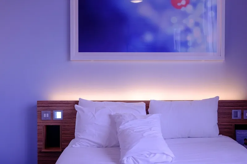 Iron and wood headboard